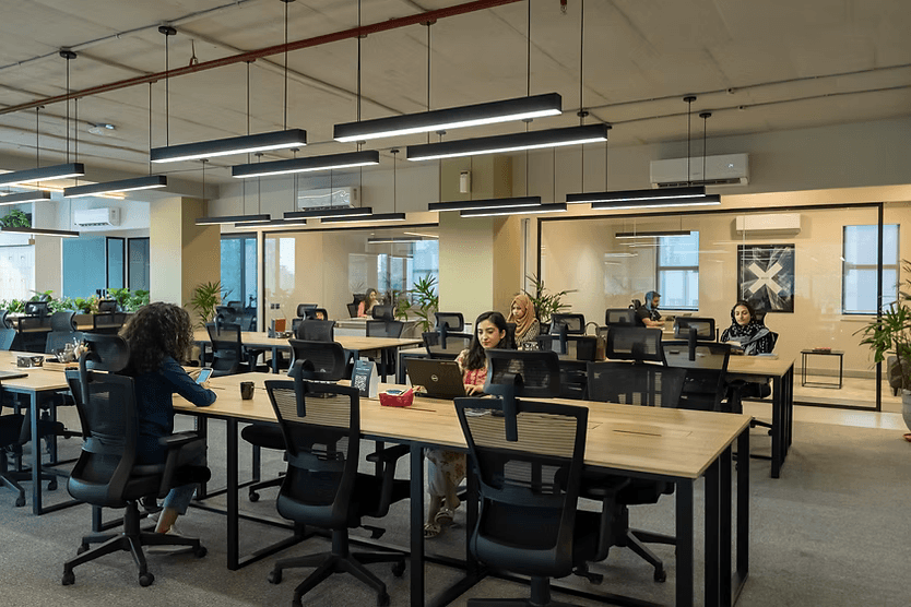 Open workspace — engineering floor